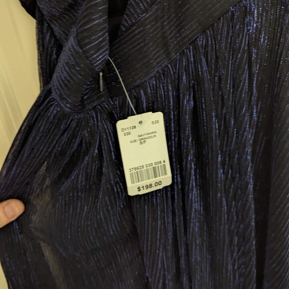 Metallic Blue Gown - Picture 4 of 6